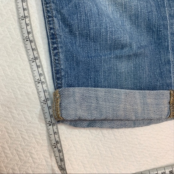 MAVI🌺ALMA Distressed Light Denim Bermuda Shorts Size 26 - Picture 6 of 12